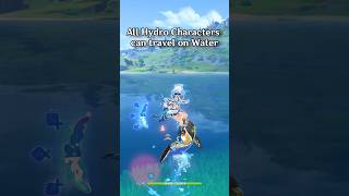 All Hydro Characters Can Travel On Water Except genshinimpact natlan mualani [upl. by Gitlow]