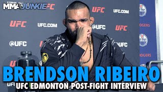 Brendson Ribeiro Felt No Terror No Pressure Despite Facing 03 Octagon Start  UFC Edmonton [upl. by Deny405]