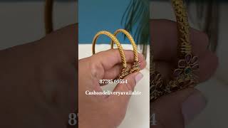 Flowered bangles  cashondeliveryavailable  premium quality  gold polish  87785 69554 [upl. by Myles]