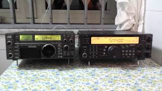 KENWOOD TS570DG vs ICOM IC735 [upl. by Cammy]