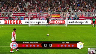 Bayern Munich vs Lazio  Penalty Shootout  UEFA Champions League 2024 UCL  Kane vs Lazio  PES [upl. by Lejeune]