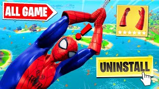 If I Stop Swinging I DELETE Fortnite SpiderMan Mythic [upl. by Sig886]