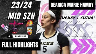 Dearica Marie Hamby Highlights 202324  Turkey amp China Top Leagues [upl. by Corydon]