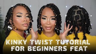 KINKY TWIST TUTORIAL FOR BEGINNERS FEATURING SIMPLE TECHNIQUES [upl. by Aliakim]