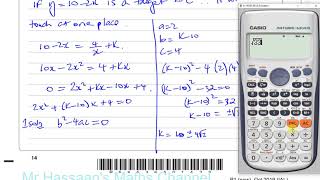 EDEXCEL IAL WMA11 01 P1 new OCT 2019 Q6 Reciprocal Graphs Tangents Equations [upl. by Atirak615]