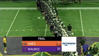 CIML Football Ames VS Waukee [upl. by Bonnette]