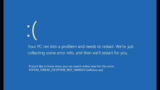 FIXSystem Threads Exception Not Handled BSOD Error In Windows 810 [upl. by Panaggio]