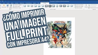 ¿Cómo imprimir imagenes full print con impresora A4 [upl. by Cortie]