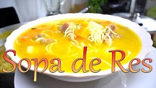 Sopa de Carne de Res  Cocinando con Yolanda [upl. by Neumann707]