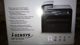 Canon iSENSYS MF4550d обзор работы [upl. by Ecnarolf]