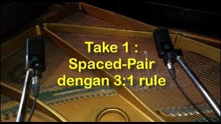 Teknik Miking Spaced Pair pada Grand Piano [upl. by Assisi656]