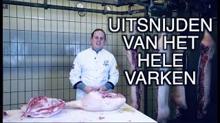 Van Linschoten legt uit  Uitsnijden van het hele varken [upl. by Aerdma]