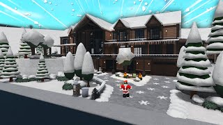 UPDATE ON MY BLOXBURG WINTER MANSION IM CRY 14th ELF LOCATION [upl. by Landel]