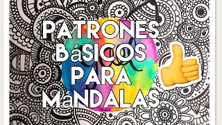 PATRONES BÁSICOS SÚPER FÁCILES PARA MÁNDALAS  YAEL BAUTISTA ✏️💛💚💜 [upl. by Kariotta759]