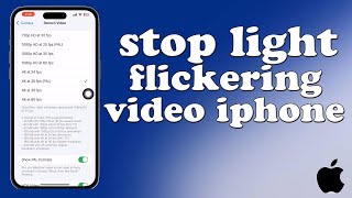 How to stop light flickering in video iphone [upl. by Armbruster]