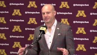 Press Conference Coach Fleck Previews Saturdays Game Against Wisconsin [upl. by Graniah561]