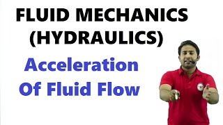 acceleration of fluid flow  fluid mechanics  fluid mechanics by rahul sir [upl. by Taber]