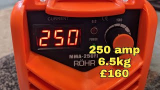 Amazon 250 amp Lightweight Inverter MMA Stick Welder  ROHR MMA250FI  23022023 [upl. by Eiznyl368]