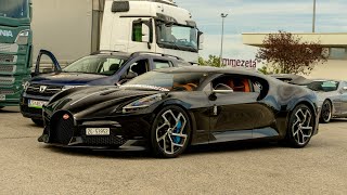 €167M BUGATTI LA VOITURE NOIRE Sound  Revs Launch Control and Accelerations [upl. by Canotas]