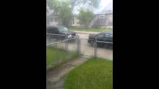 Hail storm Winnipeg Manitoba Canada June 242015 [upl. by Netsryk]