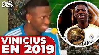 VINICIUS en 2019 dijo esto sobre el BALÓN DE ORO y el REAL MADRID en EL LARGUERO [upl. by Elyk]