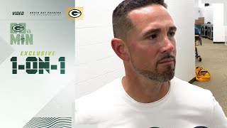 Matt LaFleur 1on1 This is a humbling game [upl. by Sylera580]