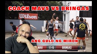 PINALUSOT  COACH MAVS VS BRINGAS  REACTION [upl. by Ahsenit804]