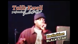 Talib Kwlei  Live performing  Definition by Black Star [upl. by Aneen]