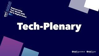 Livestream TechPlenary  Esri Konferenz 2023 [upl. by Windham]