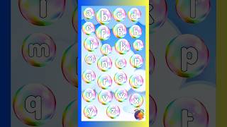 The bubbles song of abcThe Alphabet bubbles song Abc learning song for kids [upl. by Cohligan]