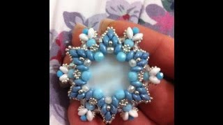 DIY tutorial  madreperla e superduotwin quot Shell turquoisequot [upl. by Ahtiekal]