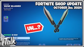 IS THIS SUPPOSED TO BE BACK Fortnite Item Shop October 3rd 2024 Fortnite Chapter 5 [upl. by Josias]