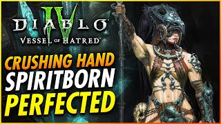 NEW Best Spiritborn Build Perfected End Game Guide  Diablo 4 Vessel of Hatred [upl. by Dimo614]