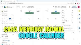 TAK AKAN LUPA JADWAL 😊👍Cara Membuat Jadwal dan Membagikan  Tutorial Lengkap Google Kalender [upl. by Auric]