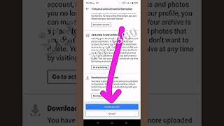 Facebook Account delete  How to deactivate facebook account deletefacebook facebook tech [upl. by Brandtr694]