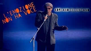 Adriano Celentano  Lemozione non ha voce LIVE 2012 [upl. by Akanke]