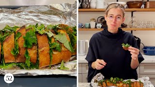 Samin Nosrat’s Fragrant Herbed Garlic Bread  Amanda Messes Up in the Kitchen [upl. by Fredie]