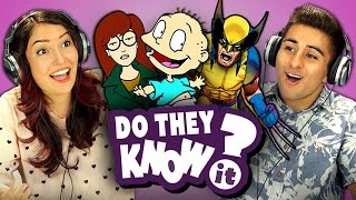 DO TEENS KNOW 90s CARTOONS REACT Do They Know It [upl. by Notselrahc]