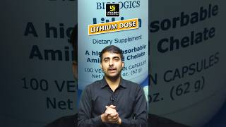 Lithium dose to check serum lithium level shorts mukeshsir [upl. by Jammal570]