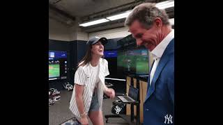 Caitlin Clark stopped by Yankee stadium 👏 via YankeesIG [upl. by Abehshtab]