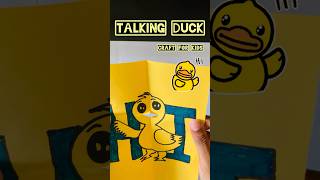 🦆 Craft for Kids  How To Draw Talking Duck Step By Step  Easy Talking Duck Craft for kids [upl. by Channing]