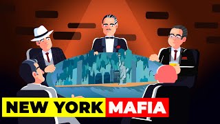 New York Mafia Whats happening to the Five Powerful Families  Crime and Money Infographics [upl. by Nomzed]