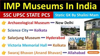 museums in india 2023  important museums in india  ssc railway banking upsc ssc  high study [upl. by Hyozo416]