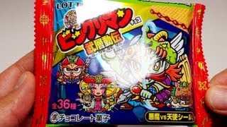 LOTTE Bikkuriman chocolate snack ビックリマンチョコ [upl. by Cates173]