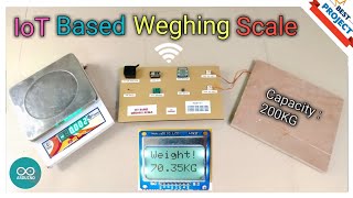 10 IoT Based Weighing Scale  Load Cell  5110 LCD  High Capacity  ESP8266  Zero Button  Blynk [upl. by Westbrooke]