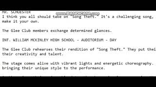 Glee season 7 episode 5 song theft [upl. by Akitnahs]