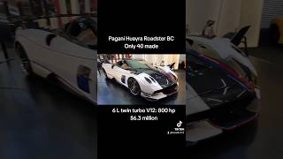 63 million Pagani Huayra Roadster BC walk around review [upl. by Adnuhsor]