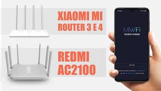 Xiaomi Redmi AC2100 Mi Router 3 e 4  Conheça todos os recursos destes roteadores wifi [upl. by Marchelle]