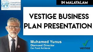 Vestige Live Plan Presentation by Mr Muhammed Yunus Diamond Director  in Malayalam [upl. by Reamonn]