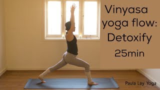 Vinyasa Yoga Flow  Detoxify 25min [upl. by Adnerak606]